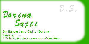 dorina sajti business card